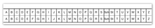Alphabetleiste für Maxi-Karteikarte 1007034167