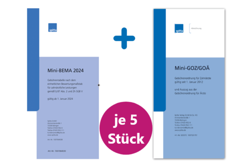 Paket Professional: 5 Mini-BEMA 2024, 5 Mini-GOZ / GOÄ 1000982178