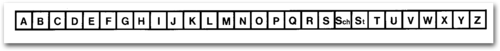 Alphabetleiste für DIN A4-Karteikarte (selbstklebend) 1007034120